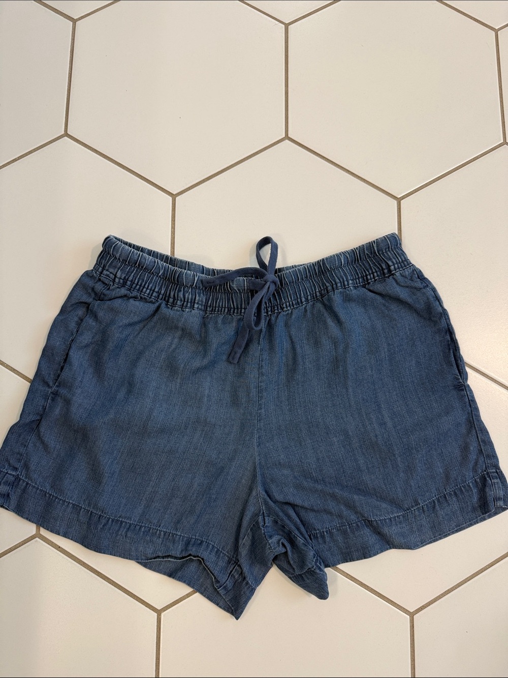 Hilary Radley Navy Drawstring Athletic Shorts